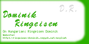 dominik ringeisen business card